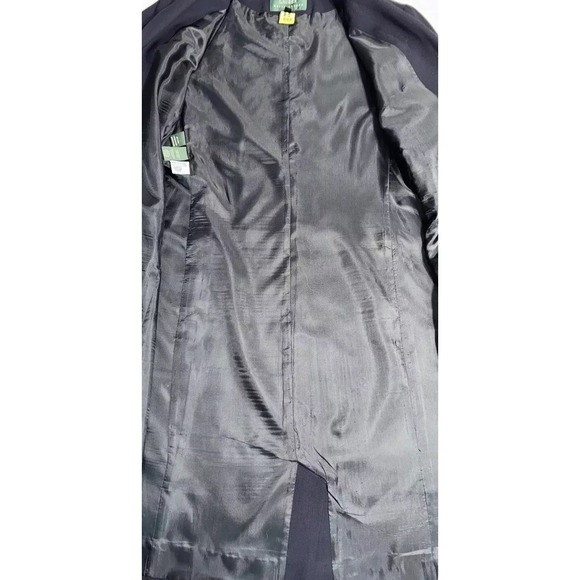 Women's Lauren Ralph Lauren Long Blazer Dress Classic Overcoat Sz 8 100% Wool US - Picture 6 of 11